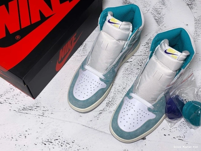 Retro 555088-311 Jordan 1 Green Air OG High Turbo 0801